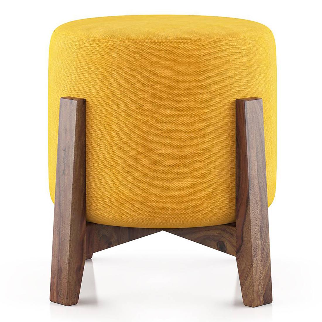 Nicole Stool in Matte Mustard Yellow Colour