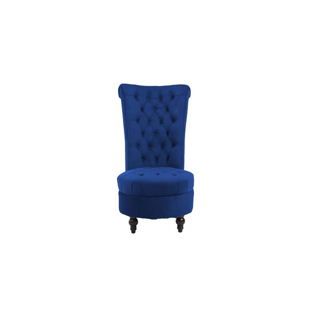 Piece High Back Accent Chair in Navy Blue Colour