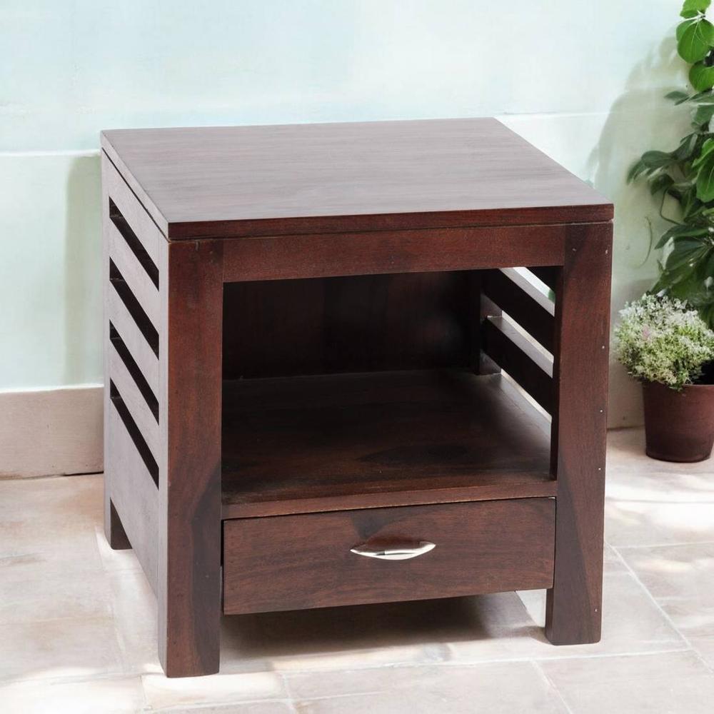 Russell Side Table - Walnut Finish