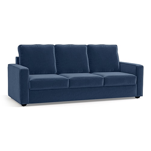 Apollo Compact Sofa Set (Colour : Lapis Blue, Cushion : Soft, Back Type : High Back, Seater : 3+1+1)