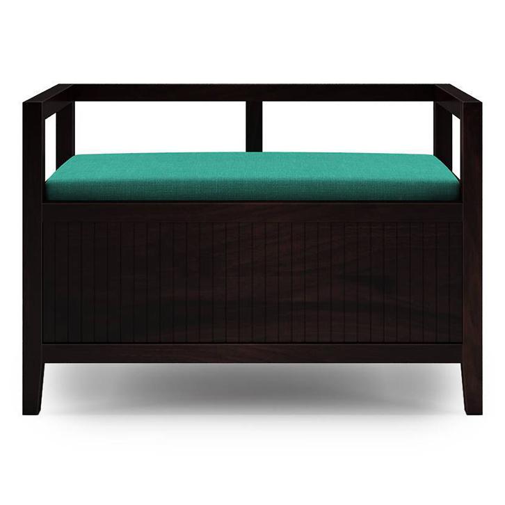 Rhodes Solid Wood Bench In Mango Mahogany Finish