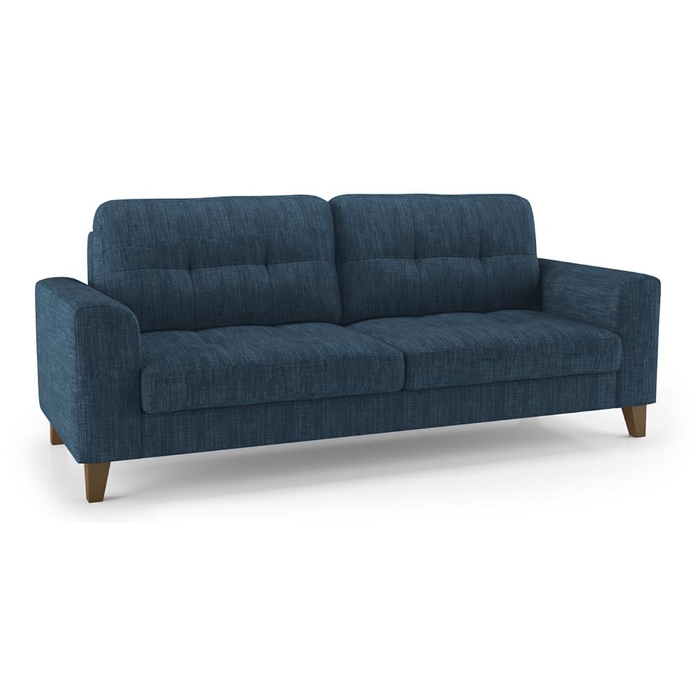 Verona Premium 3 Seater Fabric Sofa in Indigo Blue Colour