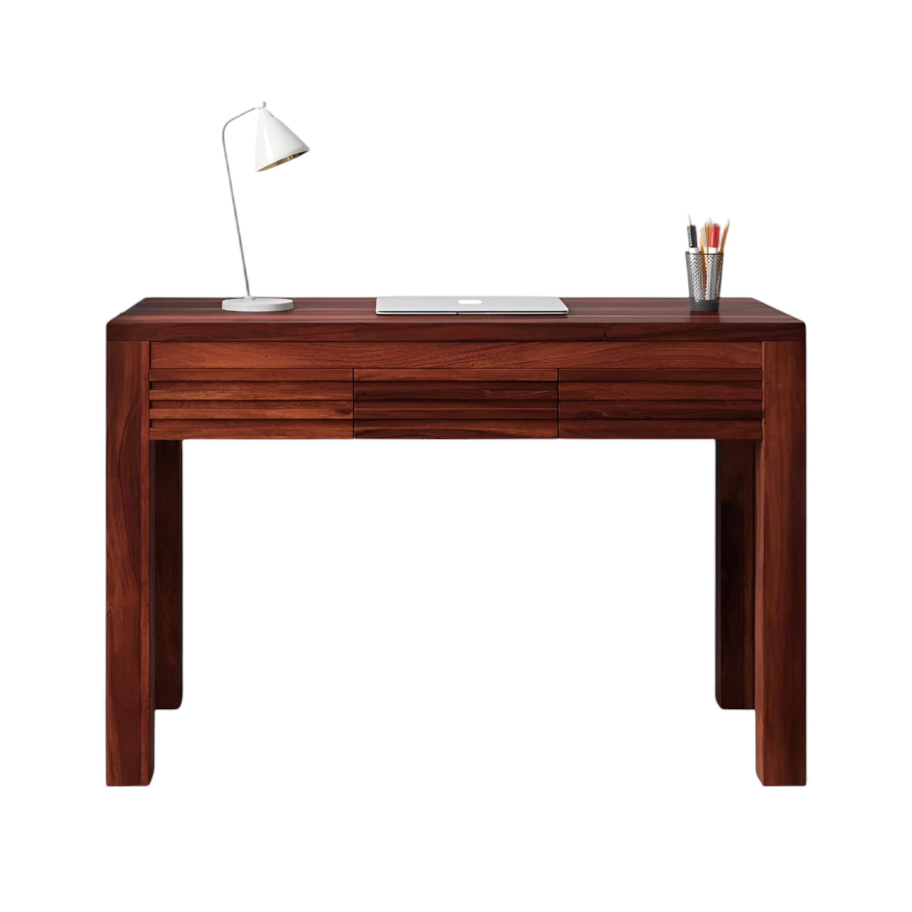 Abomey Sheesham Wood Study Computer Table In Honey Finish