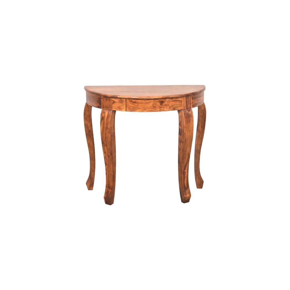 Shell Solid Wood Console Table