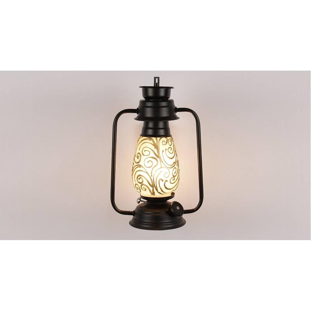 Delilah Multicolor Metal Wall Mounted Lantern Lamp