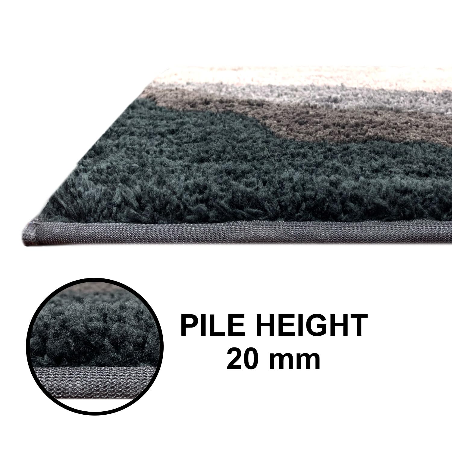 Luxe Home Super Soft Macau Waves Bath Mat(40x60 cm) - Pack of 1