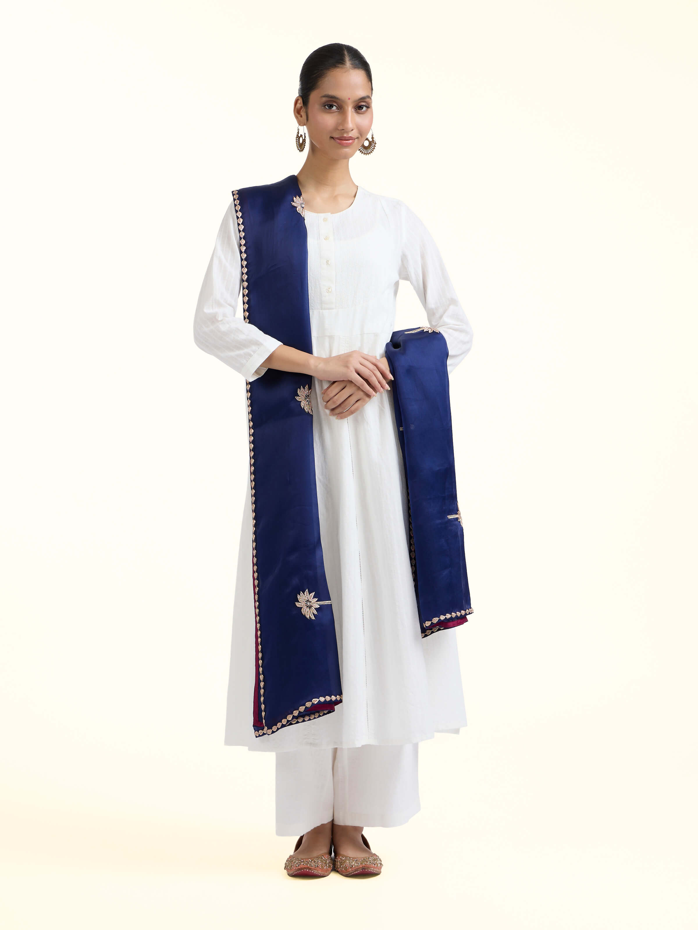 Sapphire Zardozi Hand Embroidered Dupatta