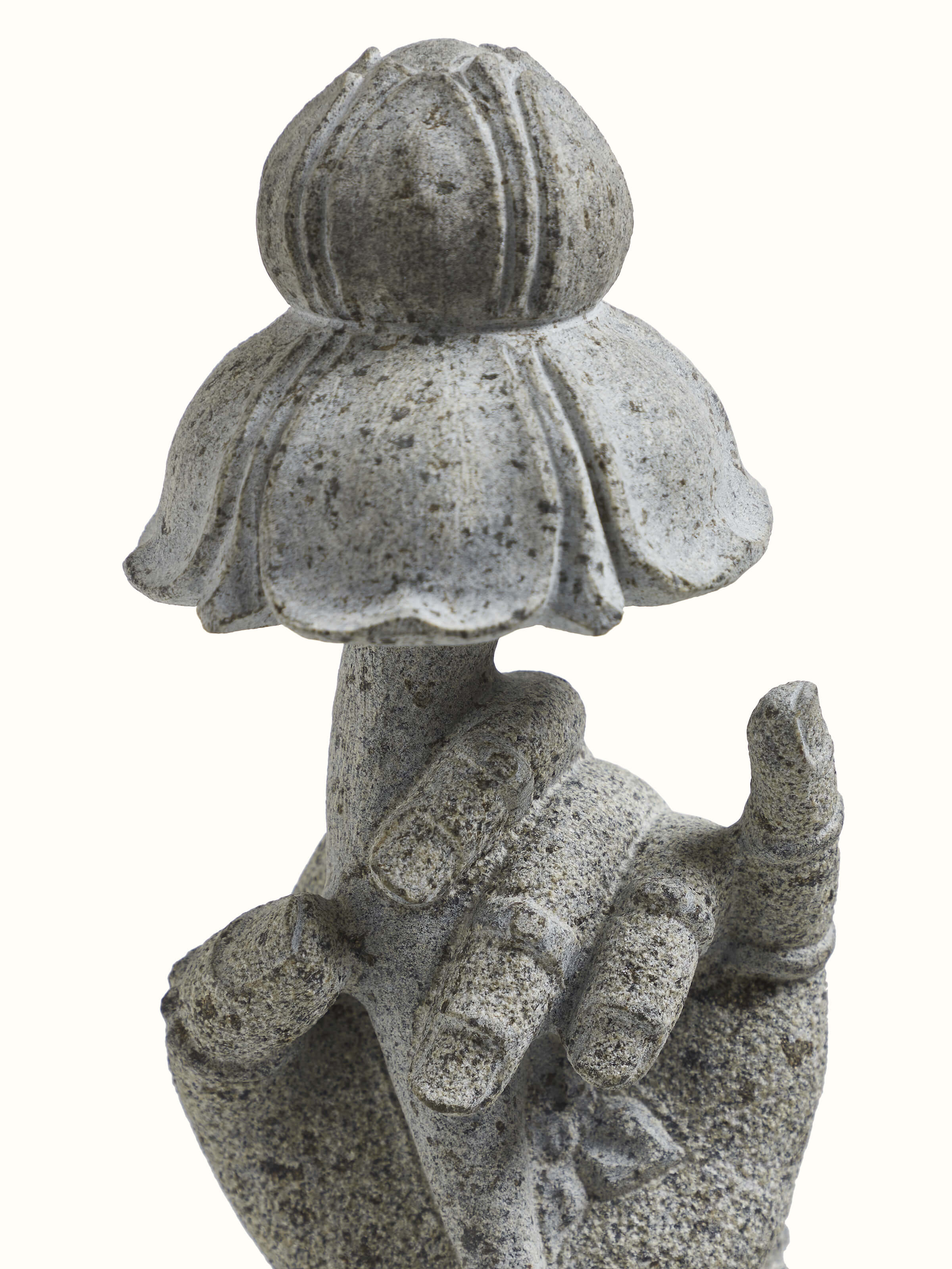 Stone Carved Deity Hand Sculpture
