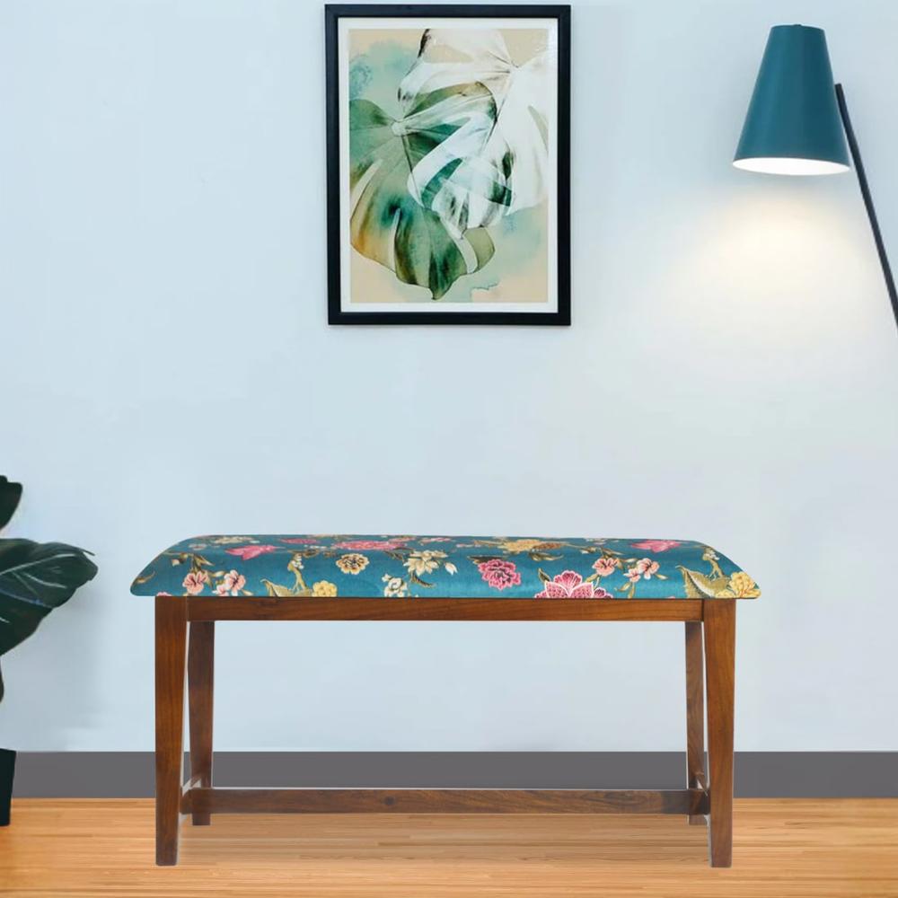 Brimson Solid Wood Bench In Provincial Teak Finish