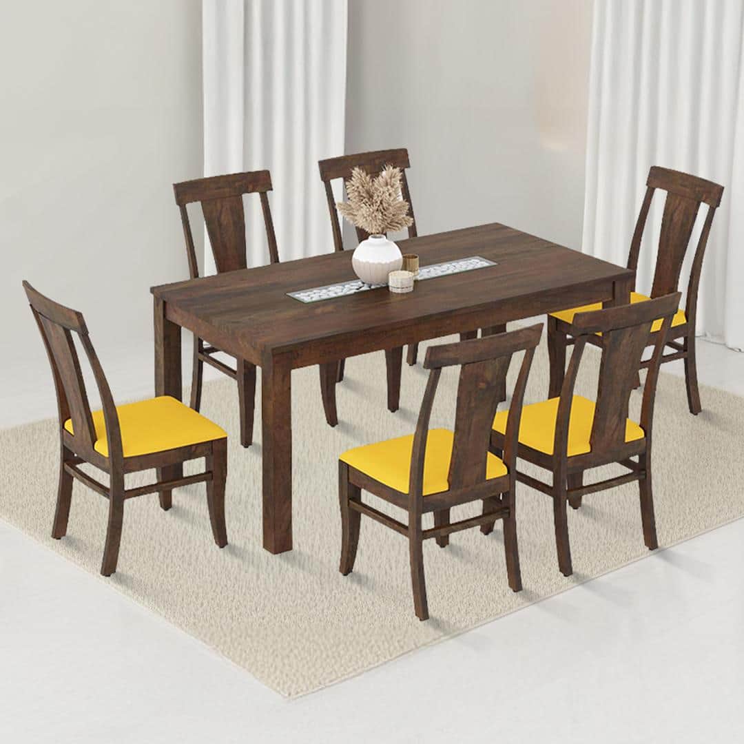 Brighton Xl 6 Seater Dining Table With Fabio Dining chair Set