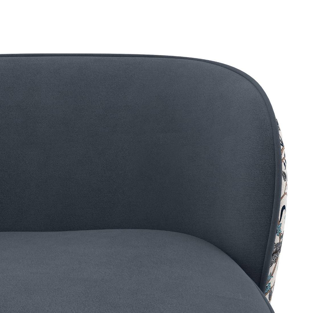 Portia Fabric Accent Chair in Calico Peony White Colour
