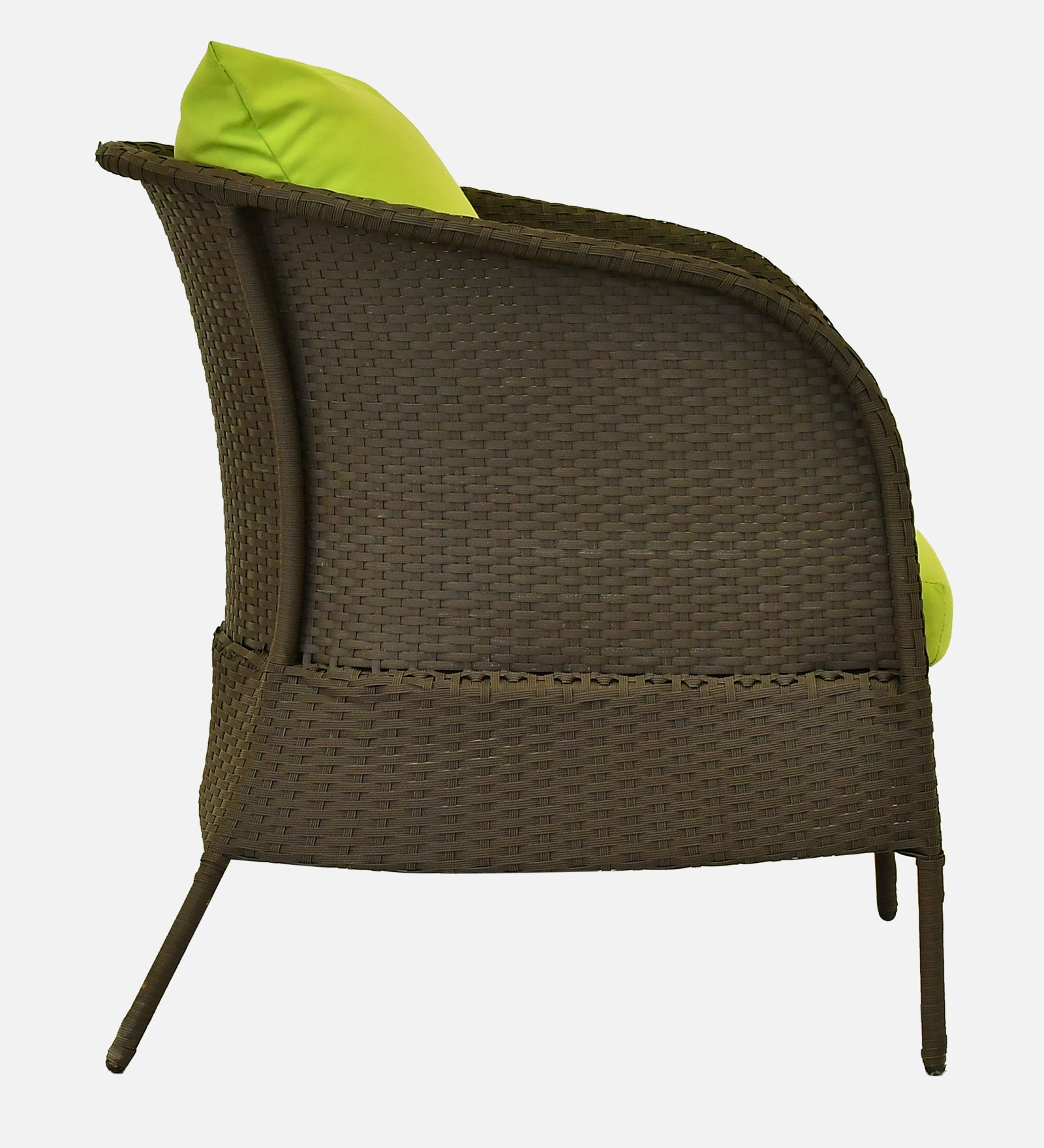 Paris 3+1+1 Seater Wicker Sofa Set in Brown Colour