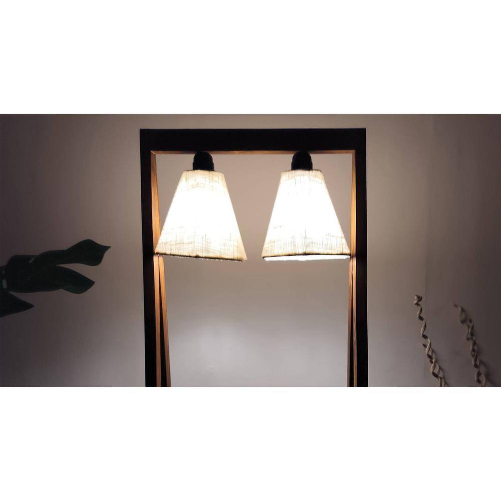 Francis Beige Jute Floor Lamp with Beige Jute Base