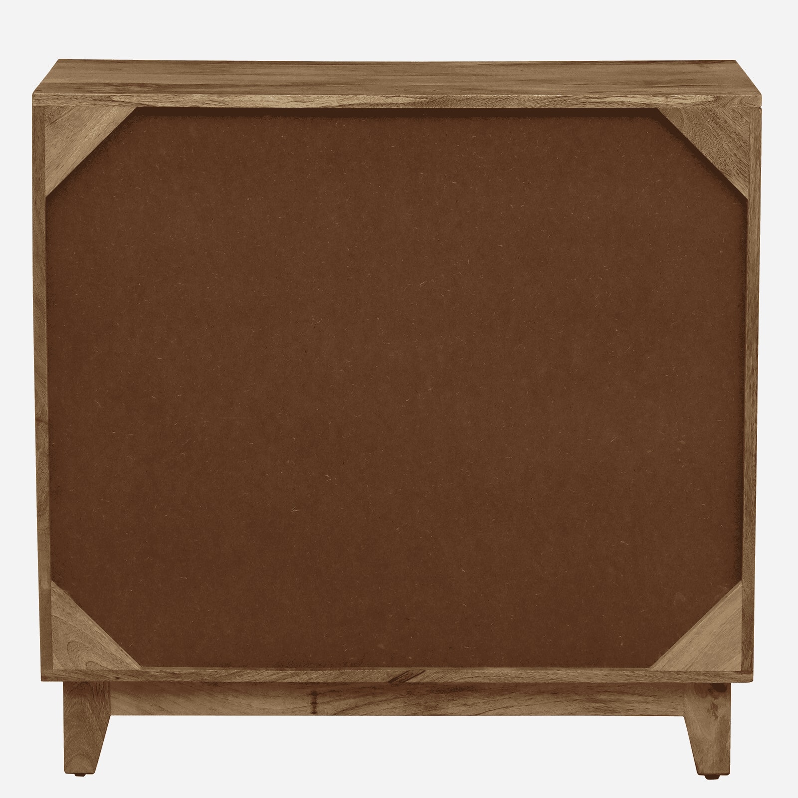 Pluma Mango Wood Hand Painted Multicolor 2 Door Cabinet In Natural Finish