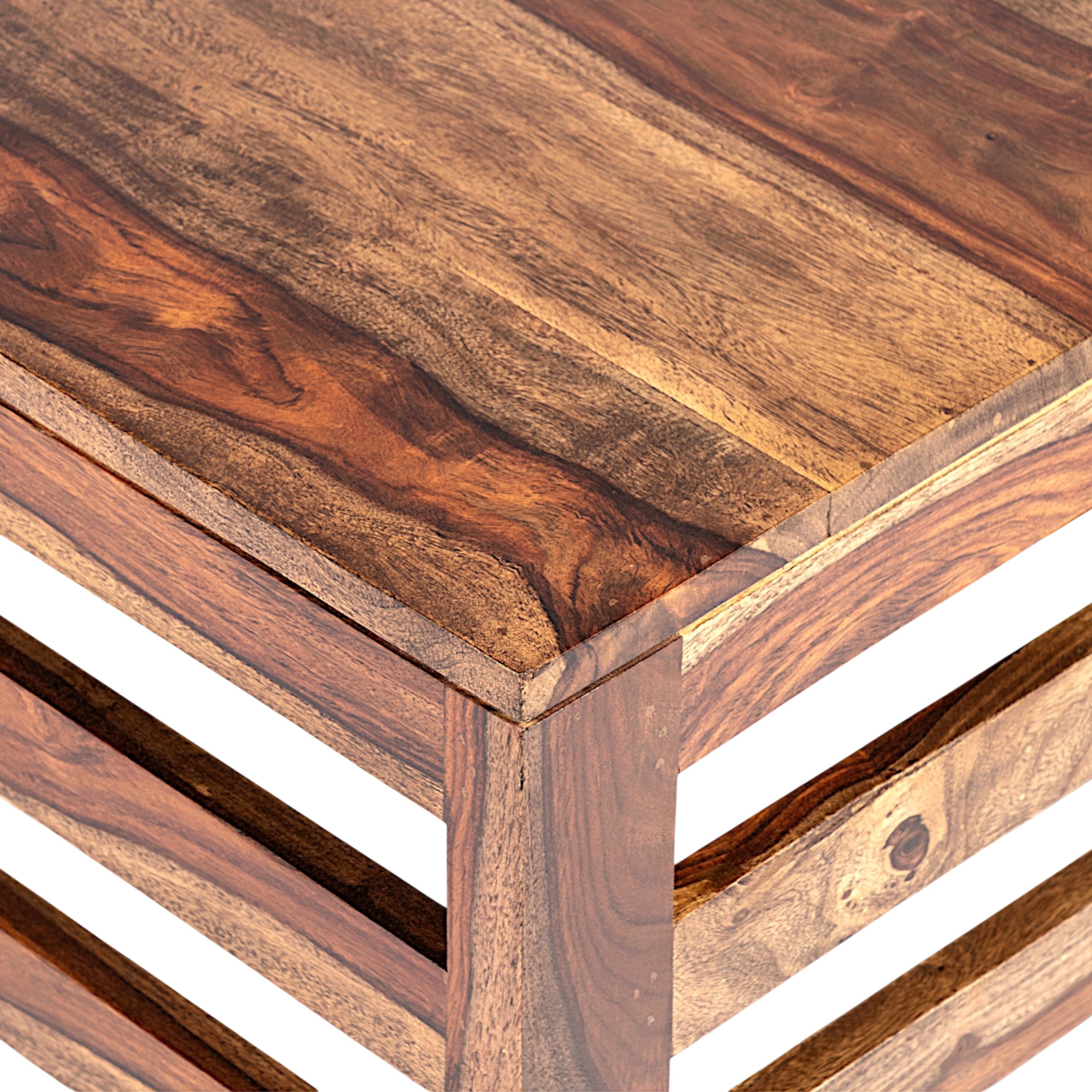 Montreal Sheesham Wood Coffee Table In Teak Finish