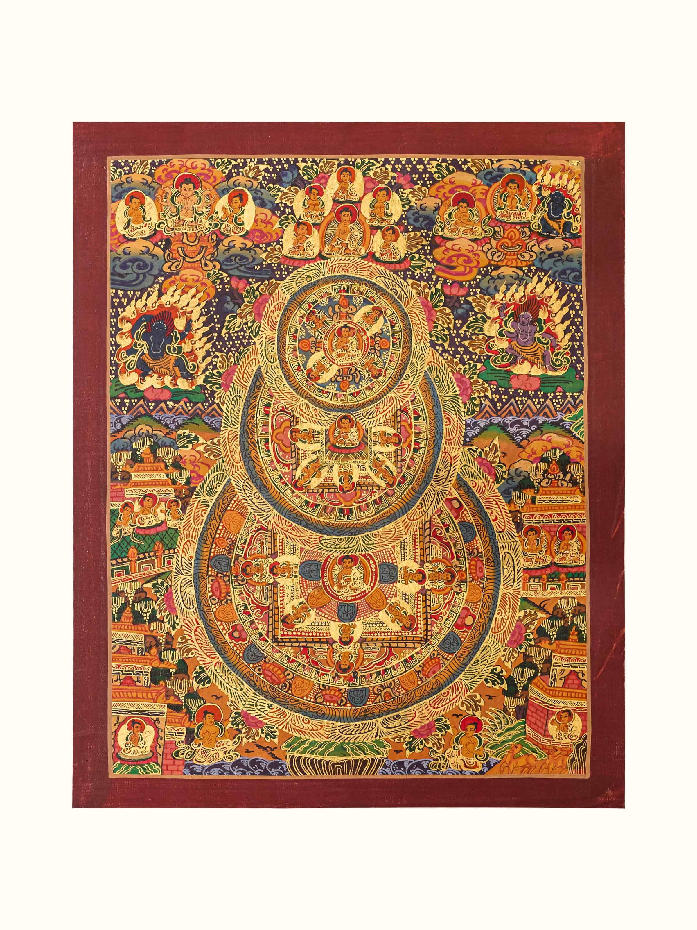 Buddha Mandala Thangka Painting