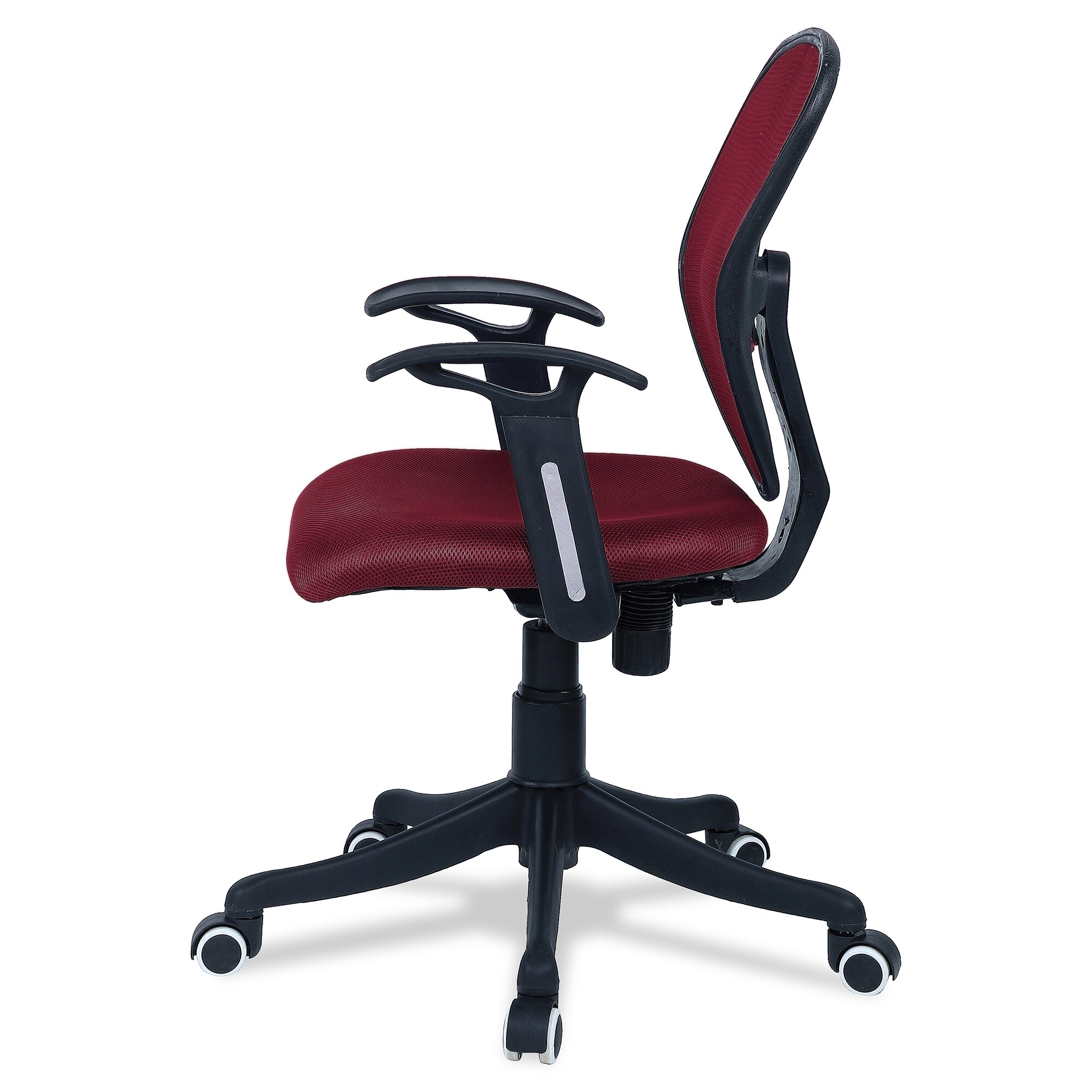 Aaeroa Low Back Ergonomic Chair in Maroon Colour