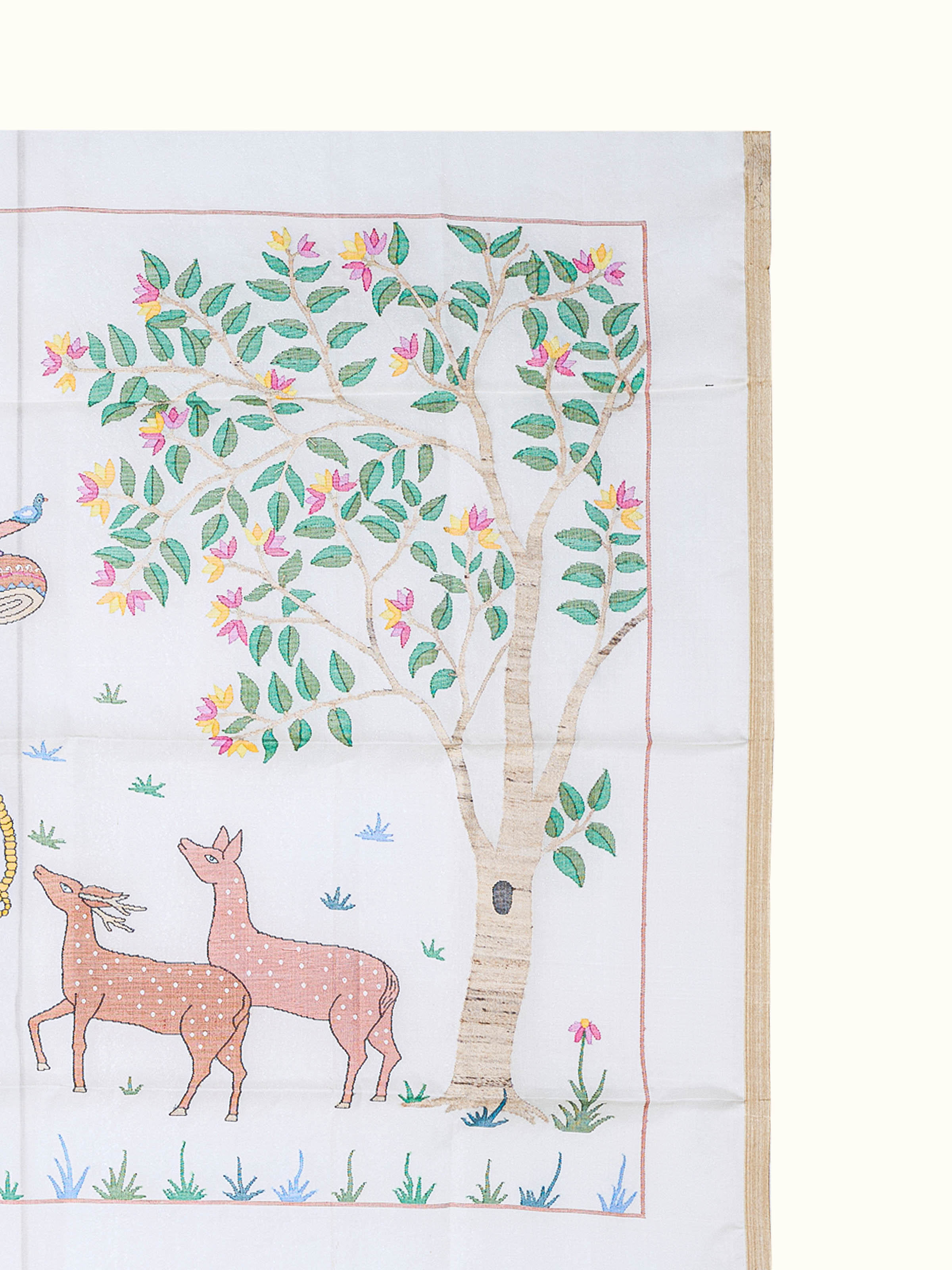 Village Lady Jamdani Wall Hanging