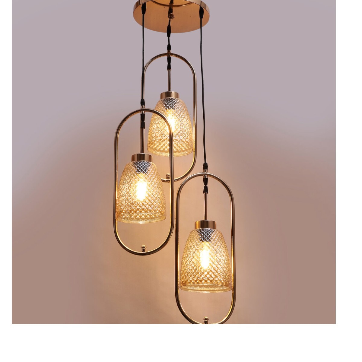 ELIANTE Hanging Lights in Gold Colour - Eliante