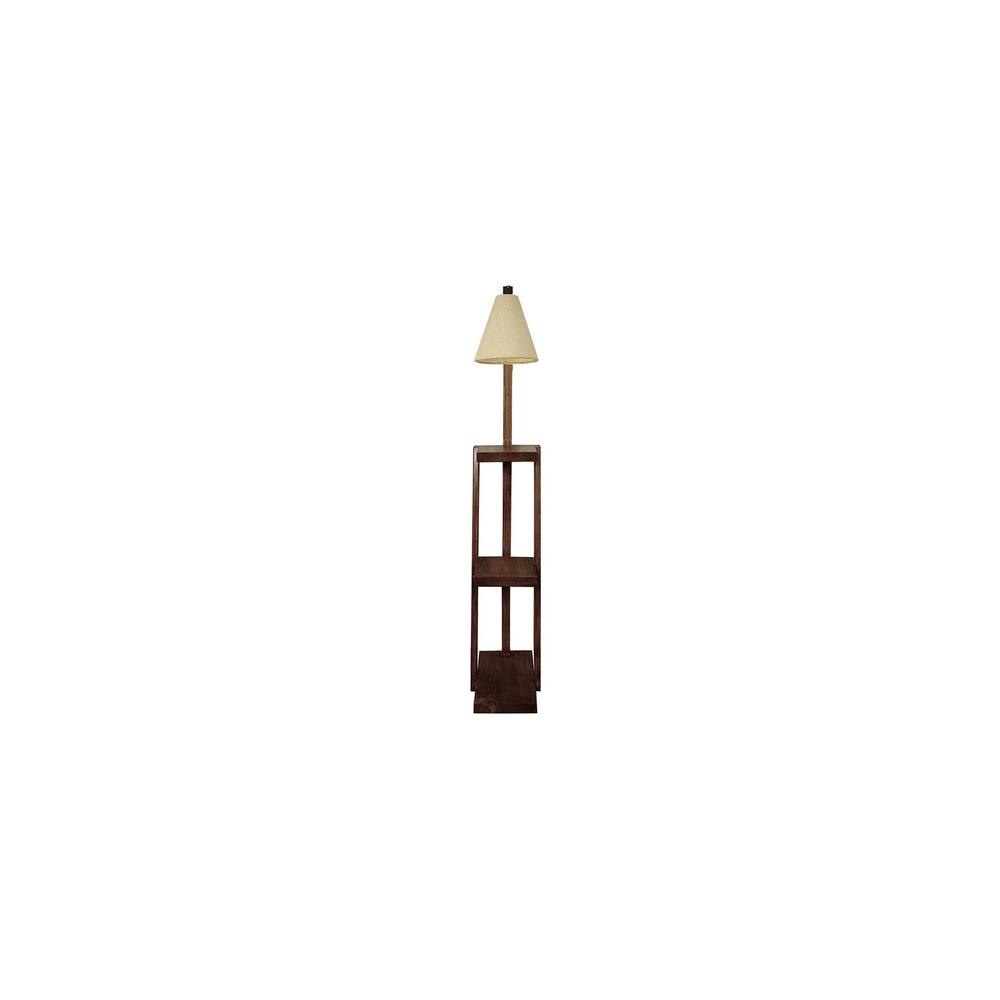 Julia Beige Jute Floor Lamp with Beige Jute Base