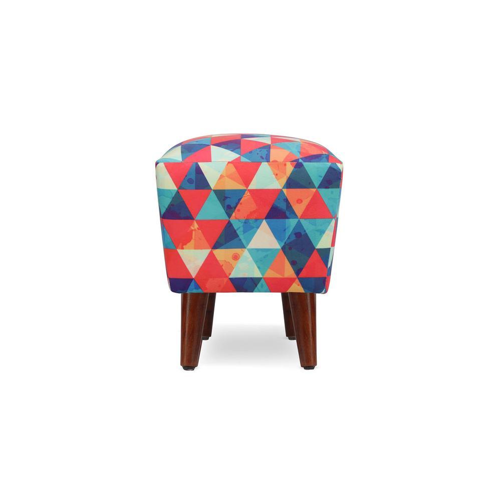 Celeste Solid Wood  Ottomon in  Multicolor Colour