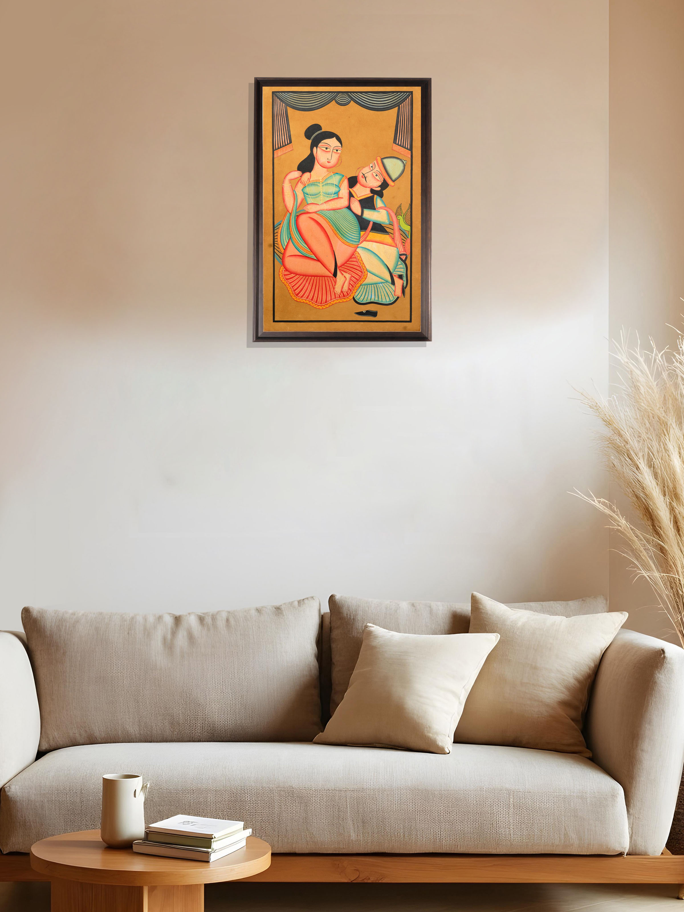 Kalighat Babu Bibi Painting