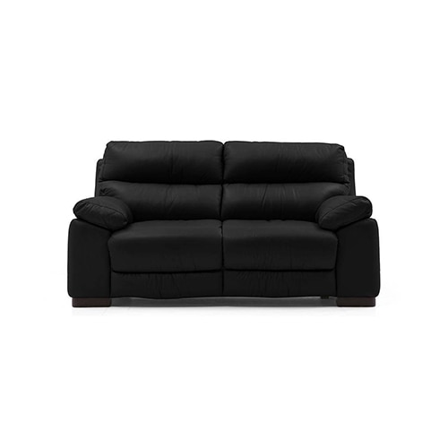 Thiene 2 Seater Leather Sofa in Licorice Colour