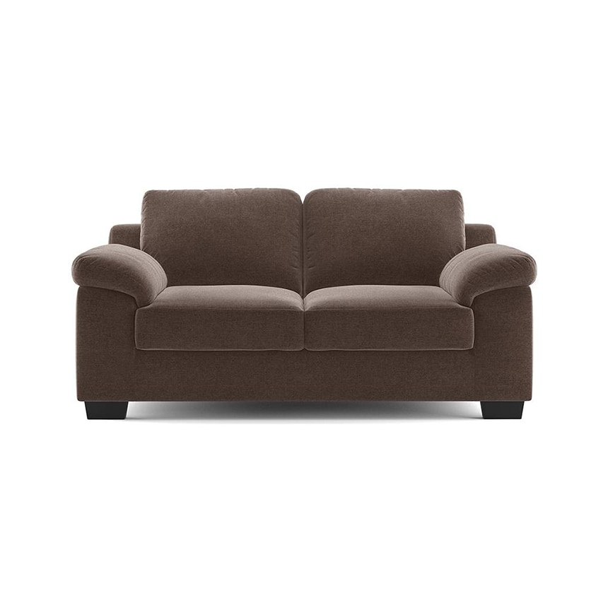 Esquel Essential 2 Seater Fabric Sofa in Daschund Brown Colour