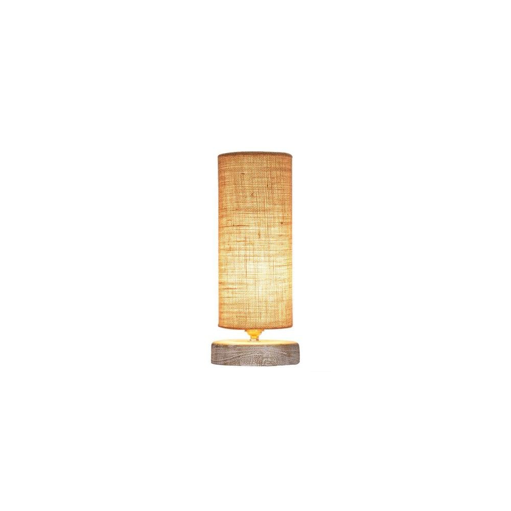 Chase Beige Jute table lamp with White Brushed wood base