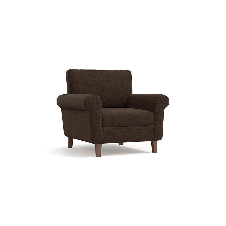 Oxford 1 Seater Fabric Sofa in Mocha Colour