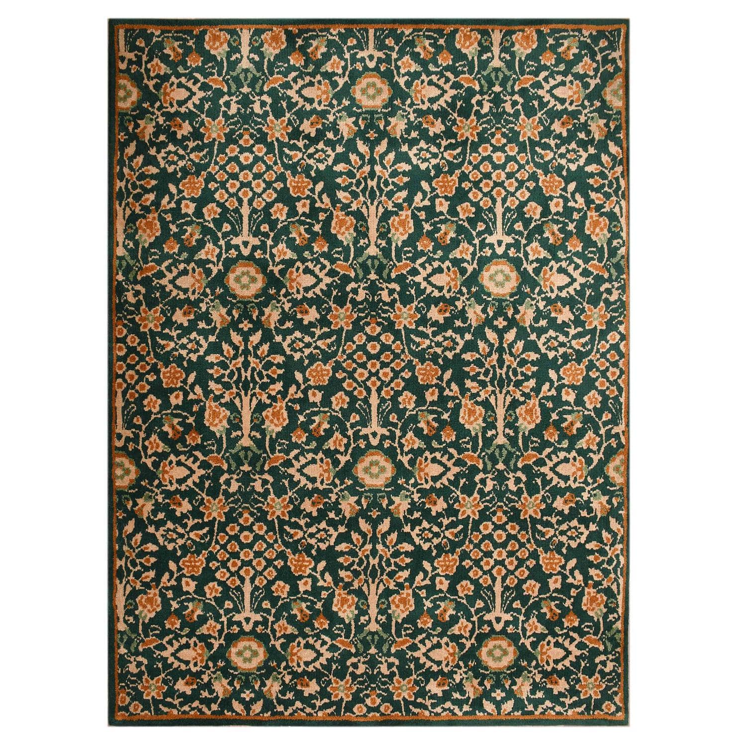 Multicolor Traditional Machine Made Polyester 2 X 5 Feet Carpet
