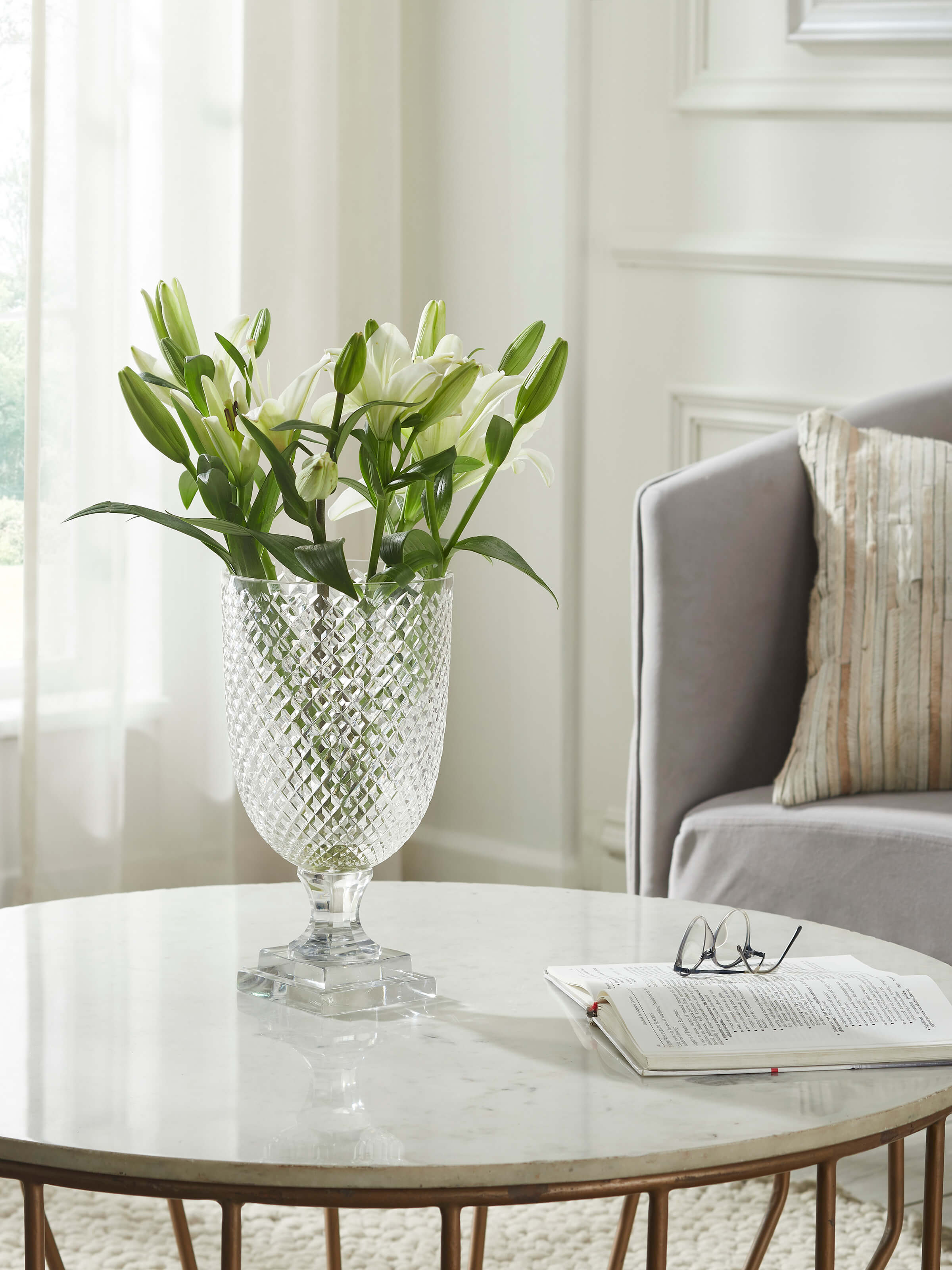 Hurricane Glass Table Vase