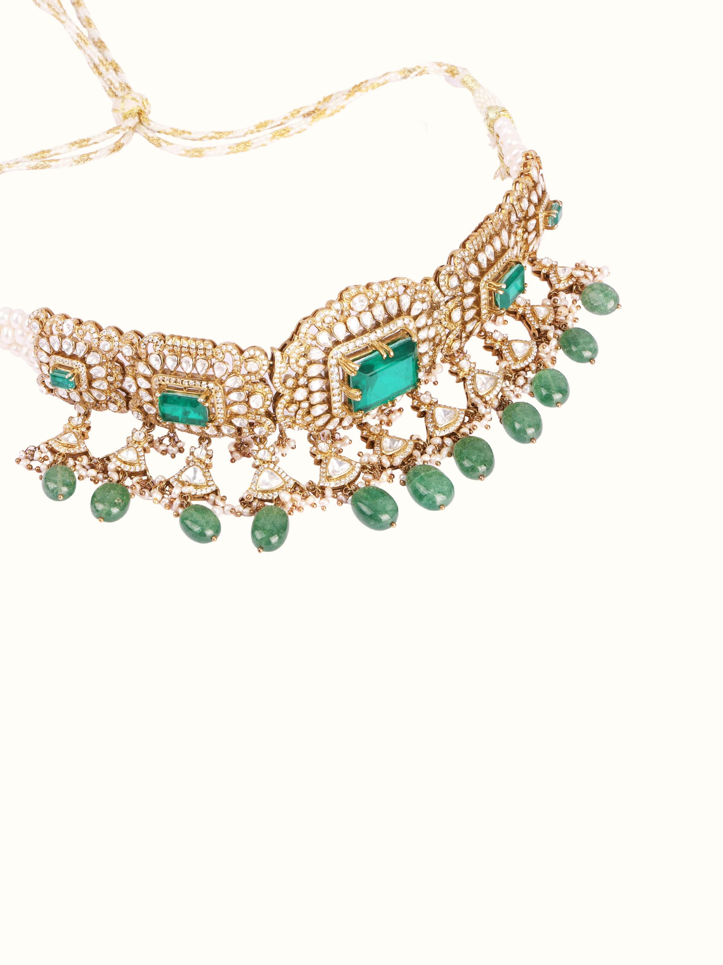 Detail shot of Silver Smithing Choker Necklace