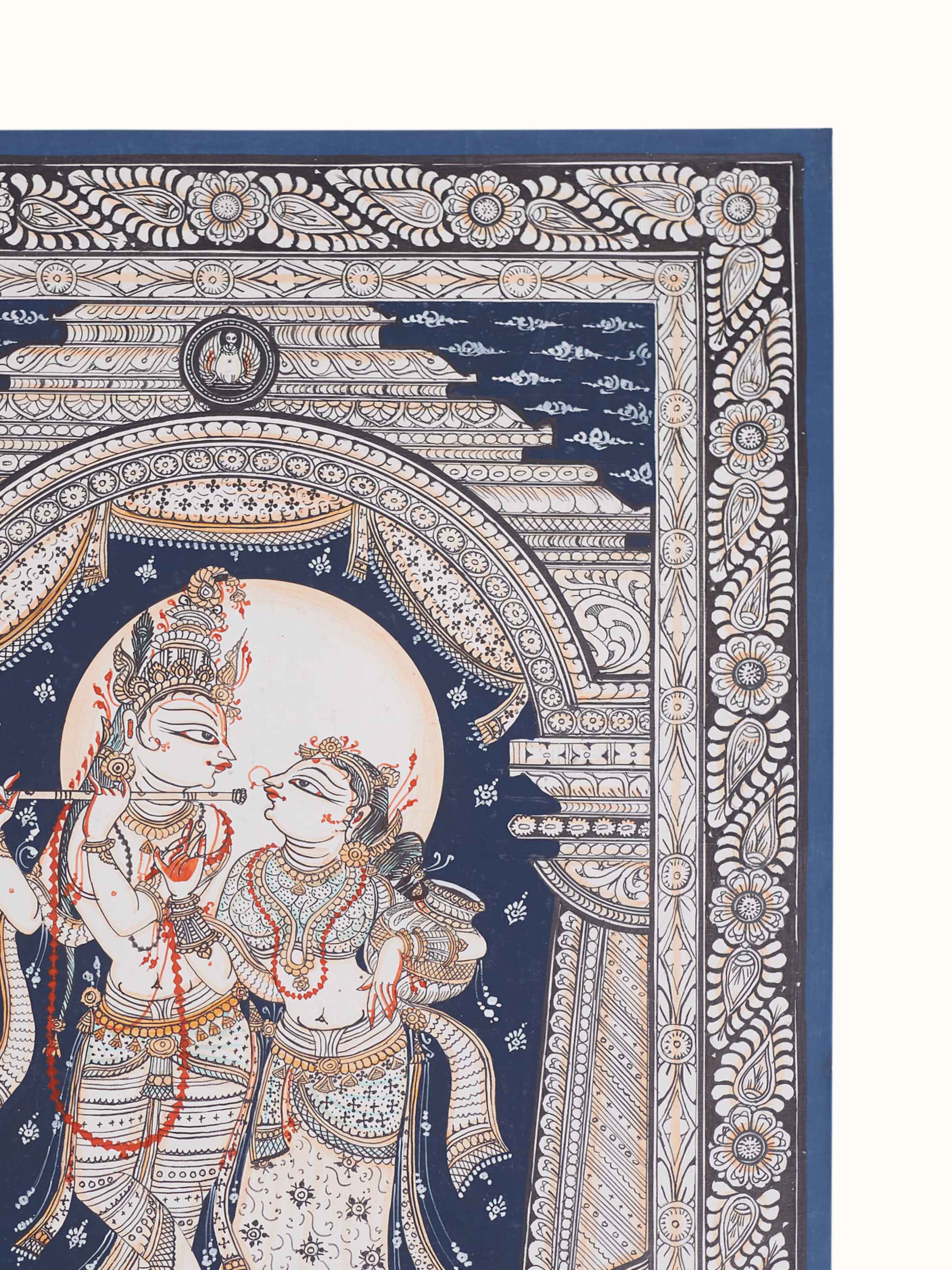 Radha Krishna Patachitra Painting
