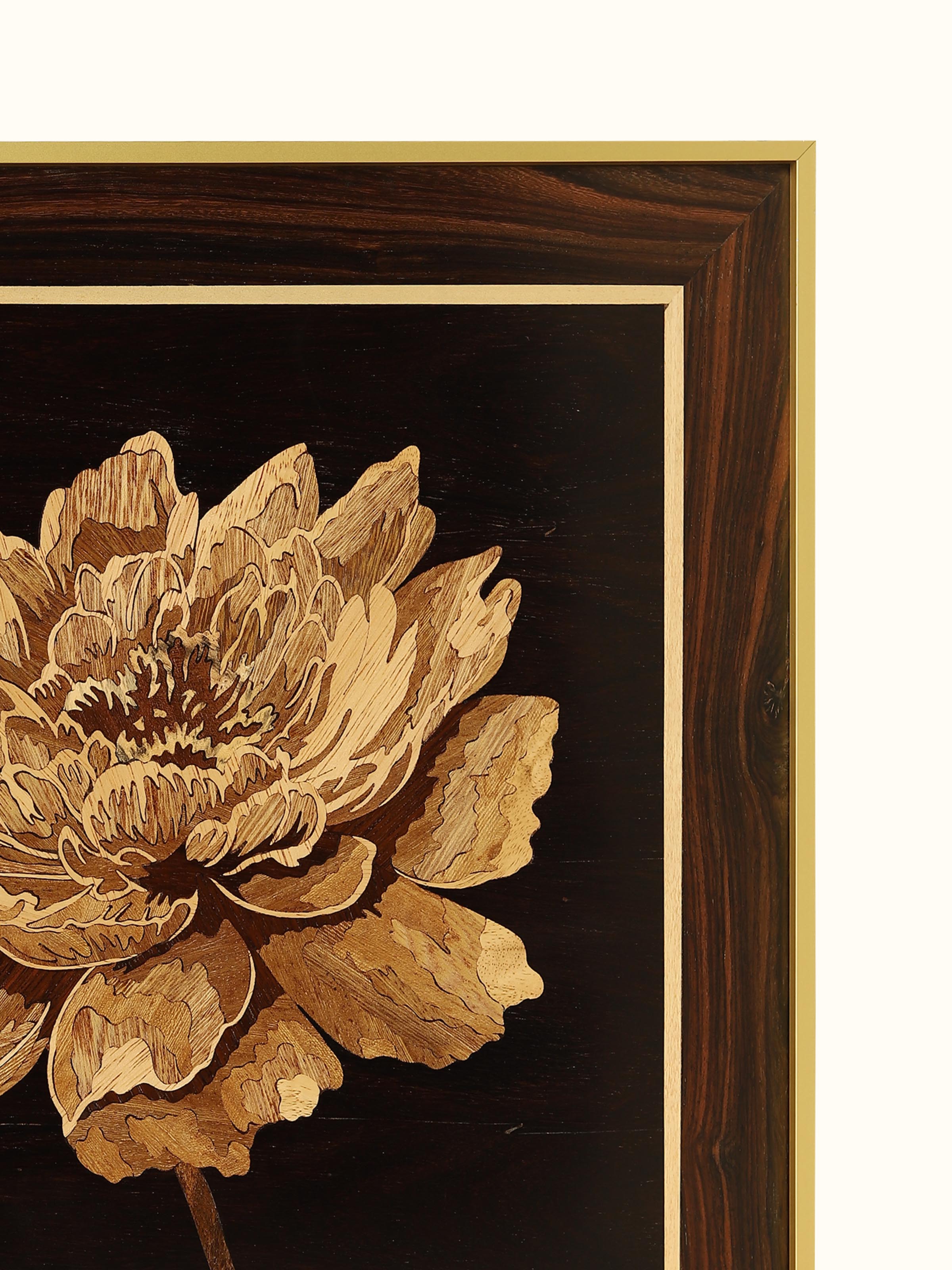 Flower Mysore Rosewood Inlay