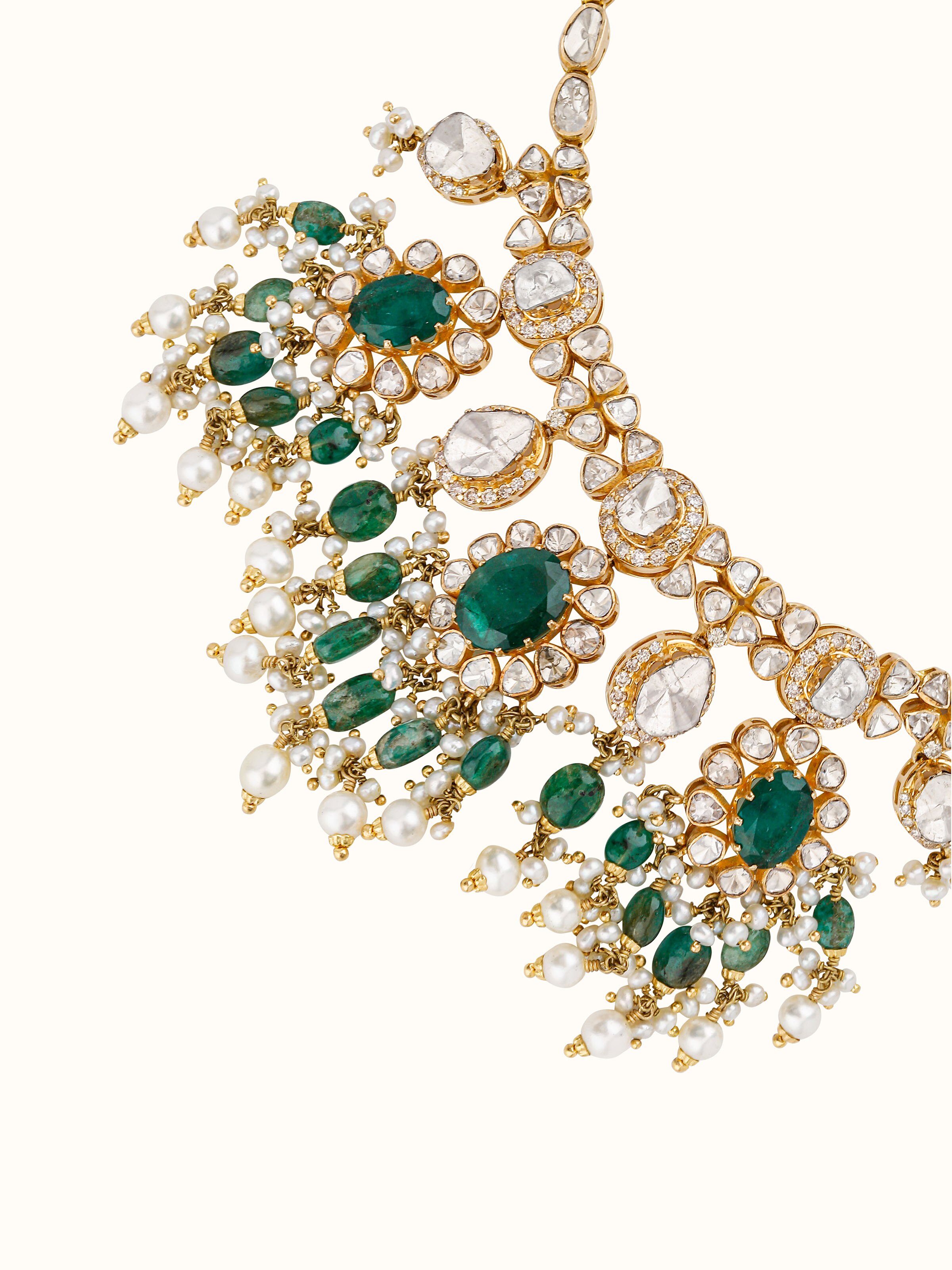 Dank Polki 18 Carat Gold Choker