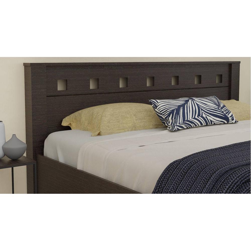 Erinnyes Solid Wood King Size Drawer Storage Bed In Melamine Finish