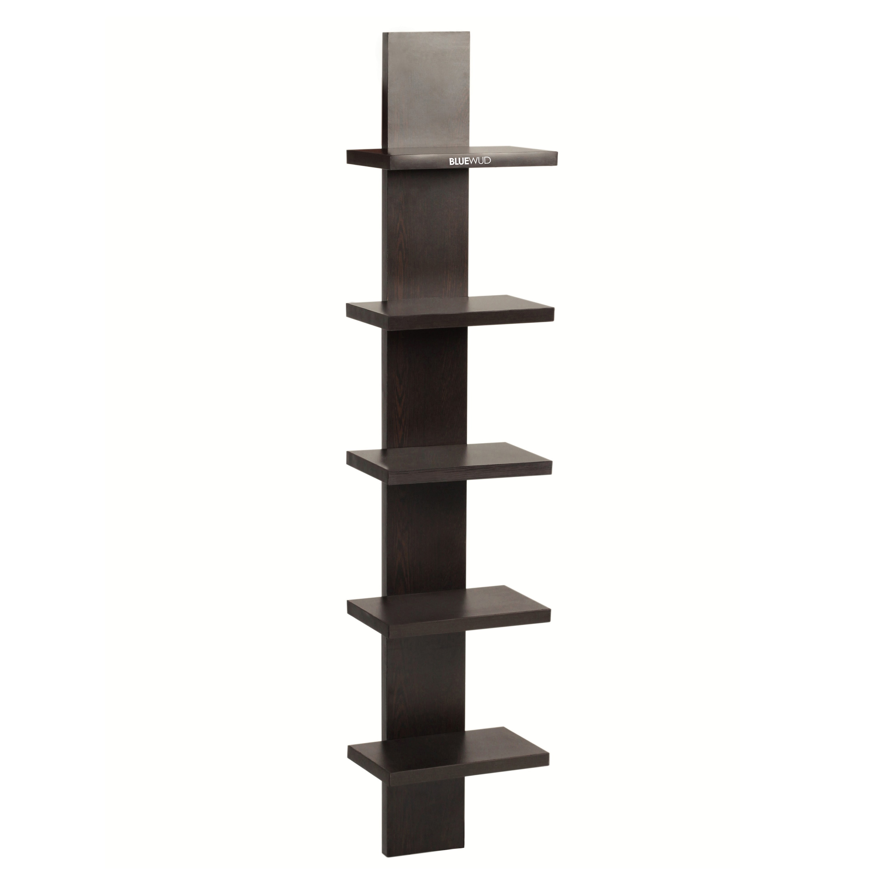 BLUEWUD Louis Engineered Wood Multipurpose Wall Decor Shelf, Display Rack (Wenge)
