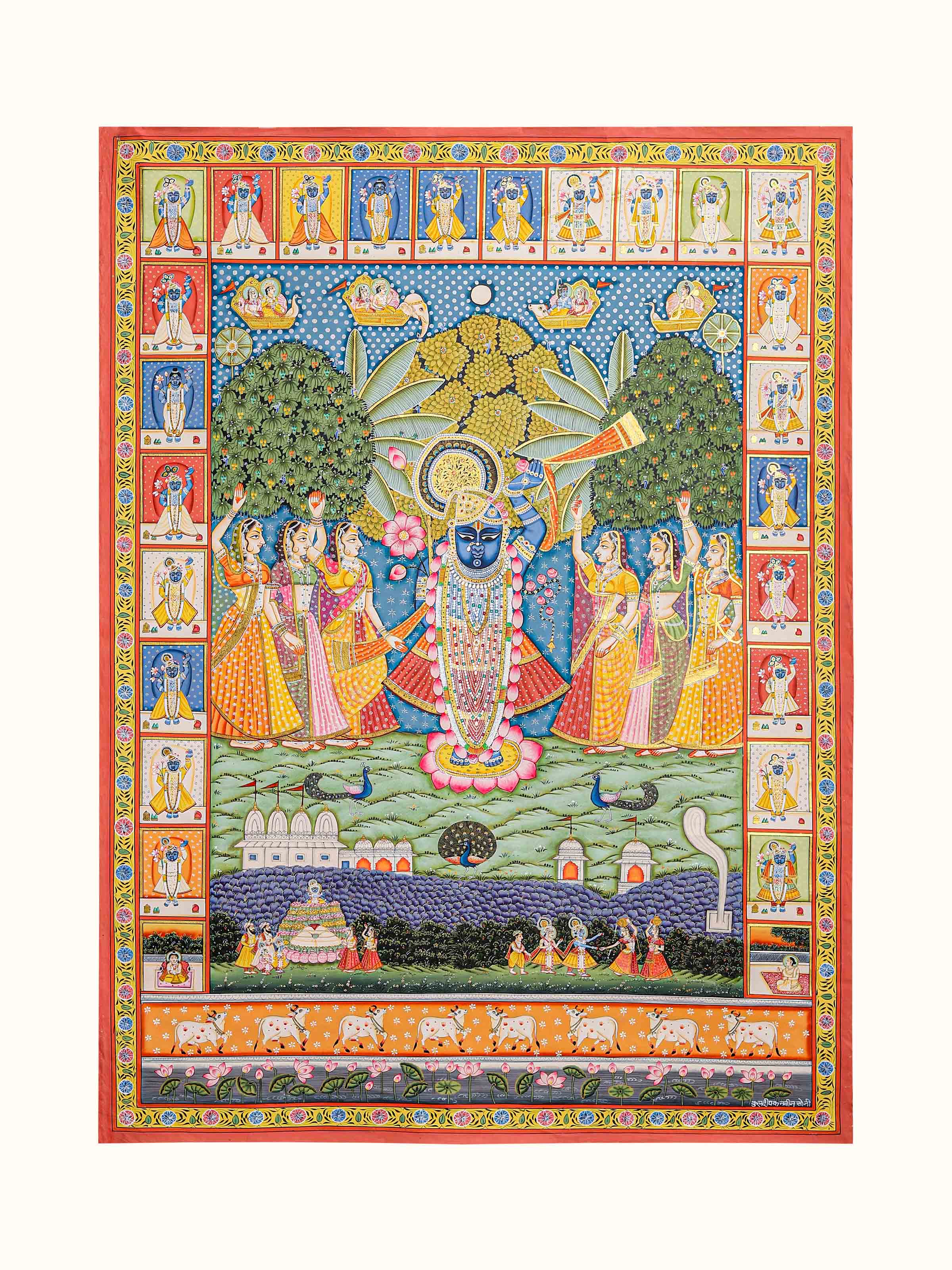 Sharad Purnima 24 Darshan Pichwai Painting