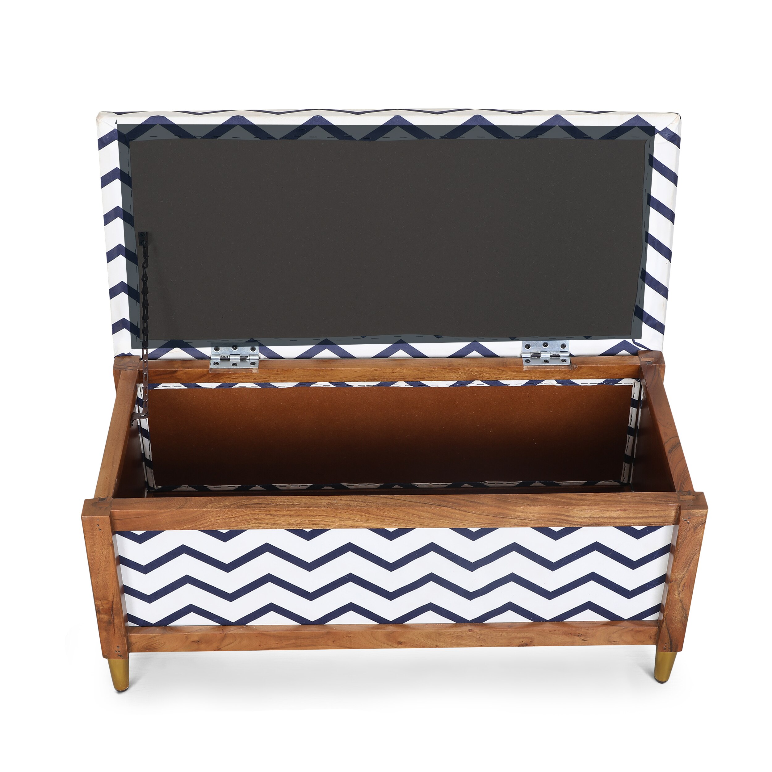 Harper Trunk Zig Zag Blue Stripes