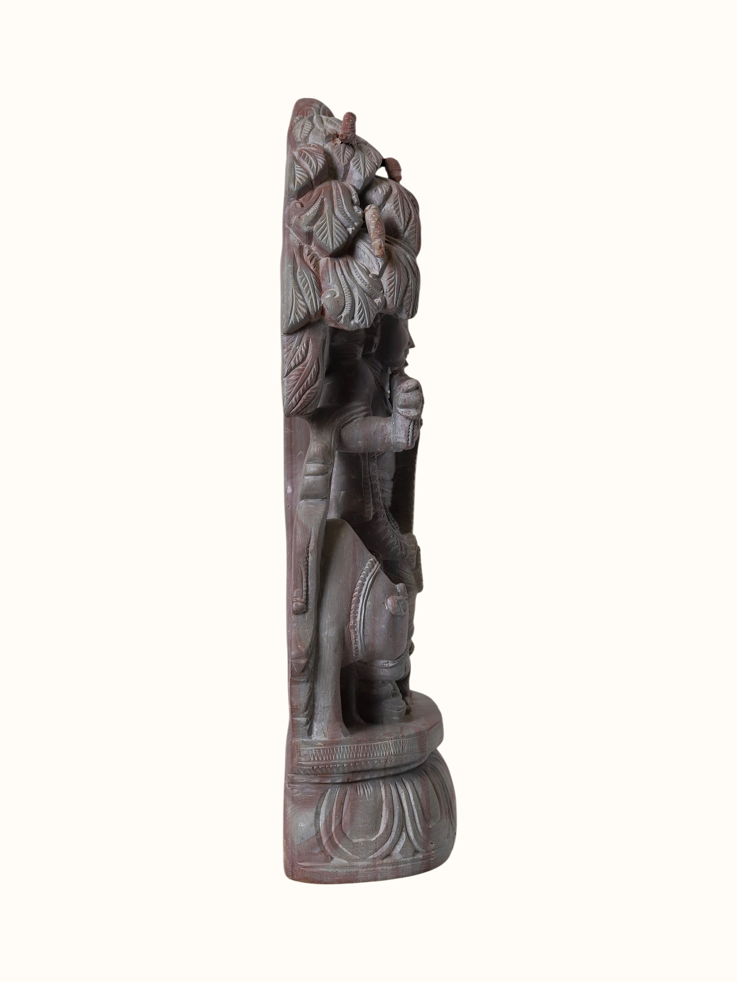 Stone Carved Radha Krishna Idol