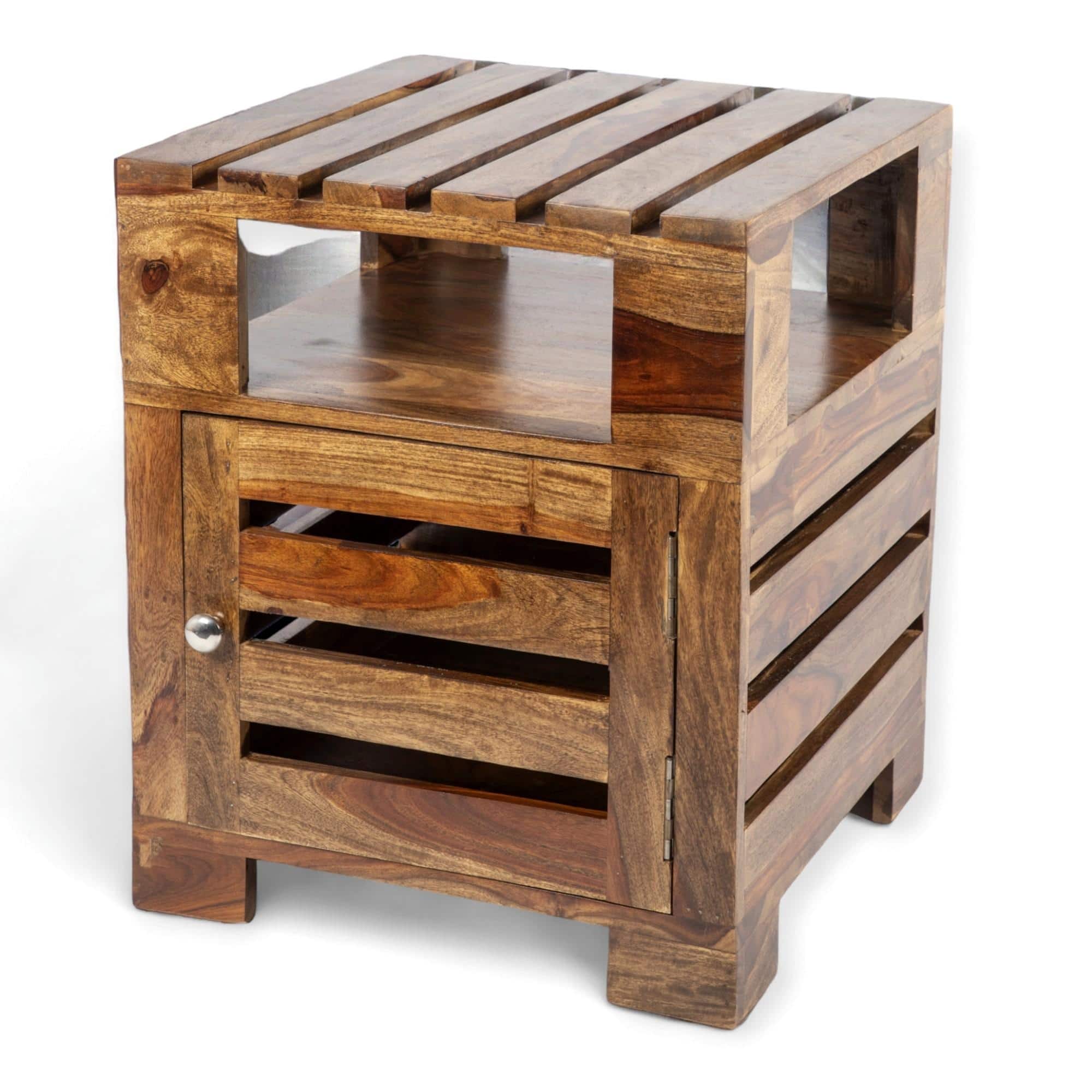Harvey Side Table - Teak Finish