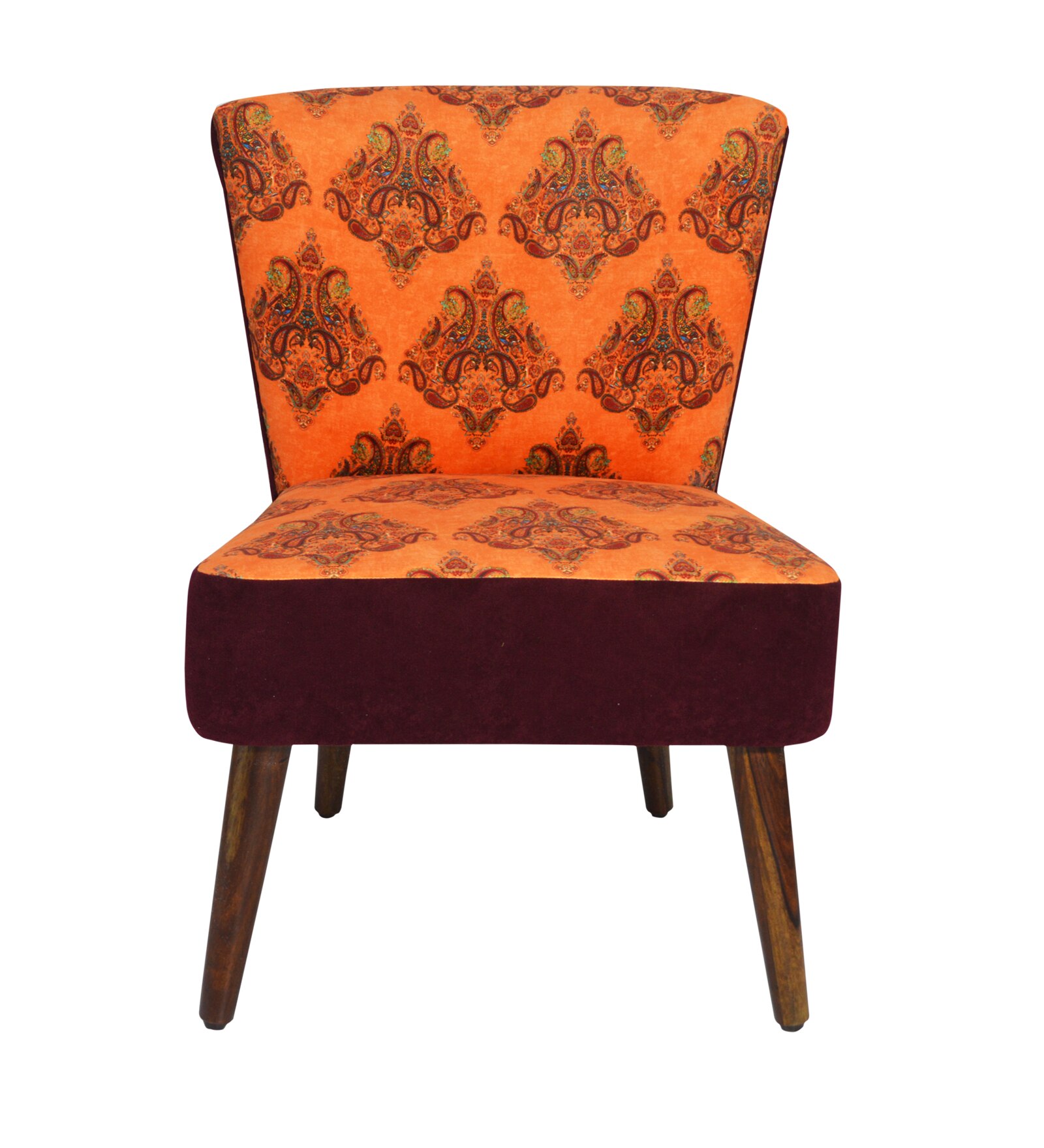 Rowan Accent Chair in Orange Colour