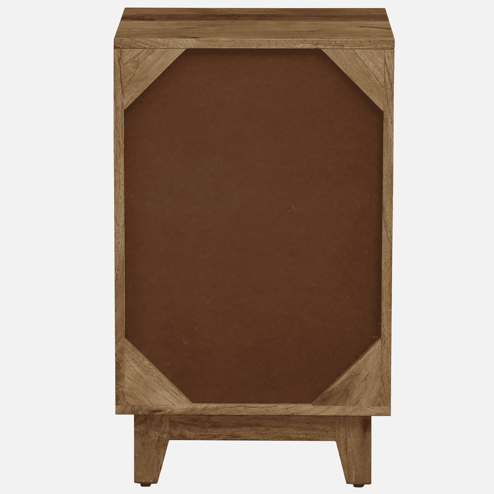 KevinMango Wood Hand Painted Multicolour 1 Door Small Cabinet In Natural Finish