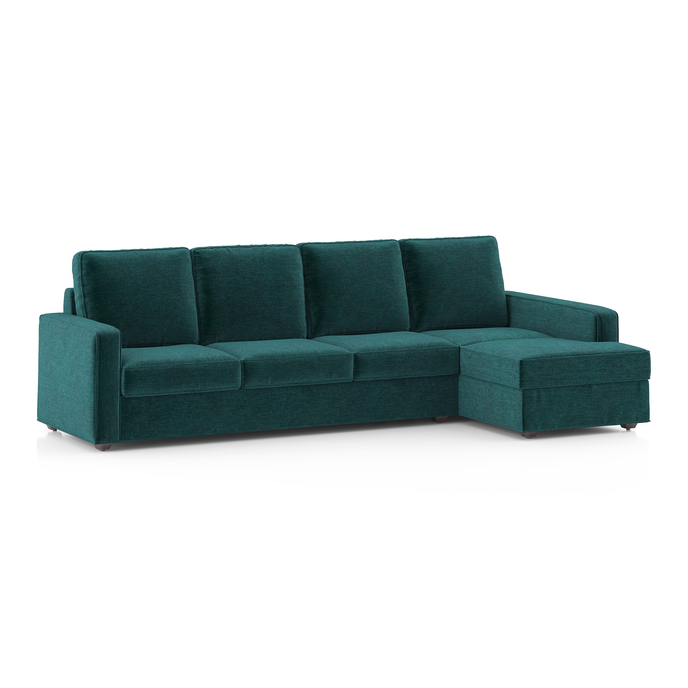 Apollo Sofa (Colour : Malibu, Cushion : Hard, Back Type : High Back, Seating Capacity : Right Aligned 3 Seater + Right Aligned Chaise)