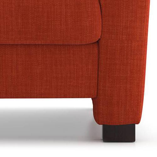 Farina Premium 2 Seater Fabric Sofa in Lava Colour