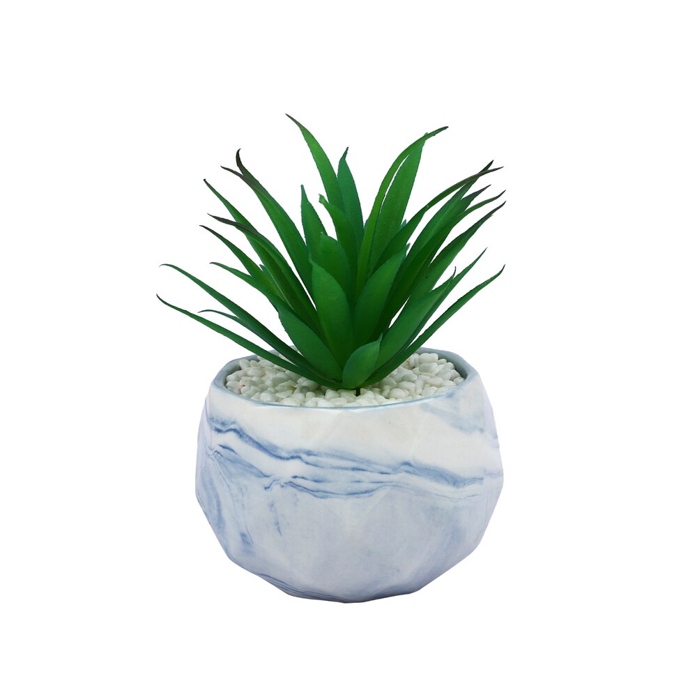 Blue 1 Pieces Succulent Artificial Plant With Pot
