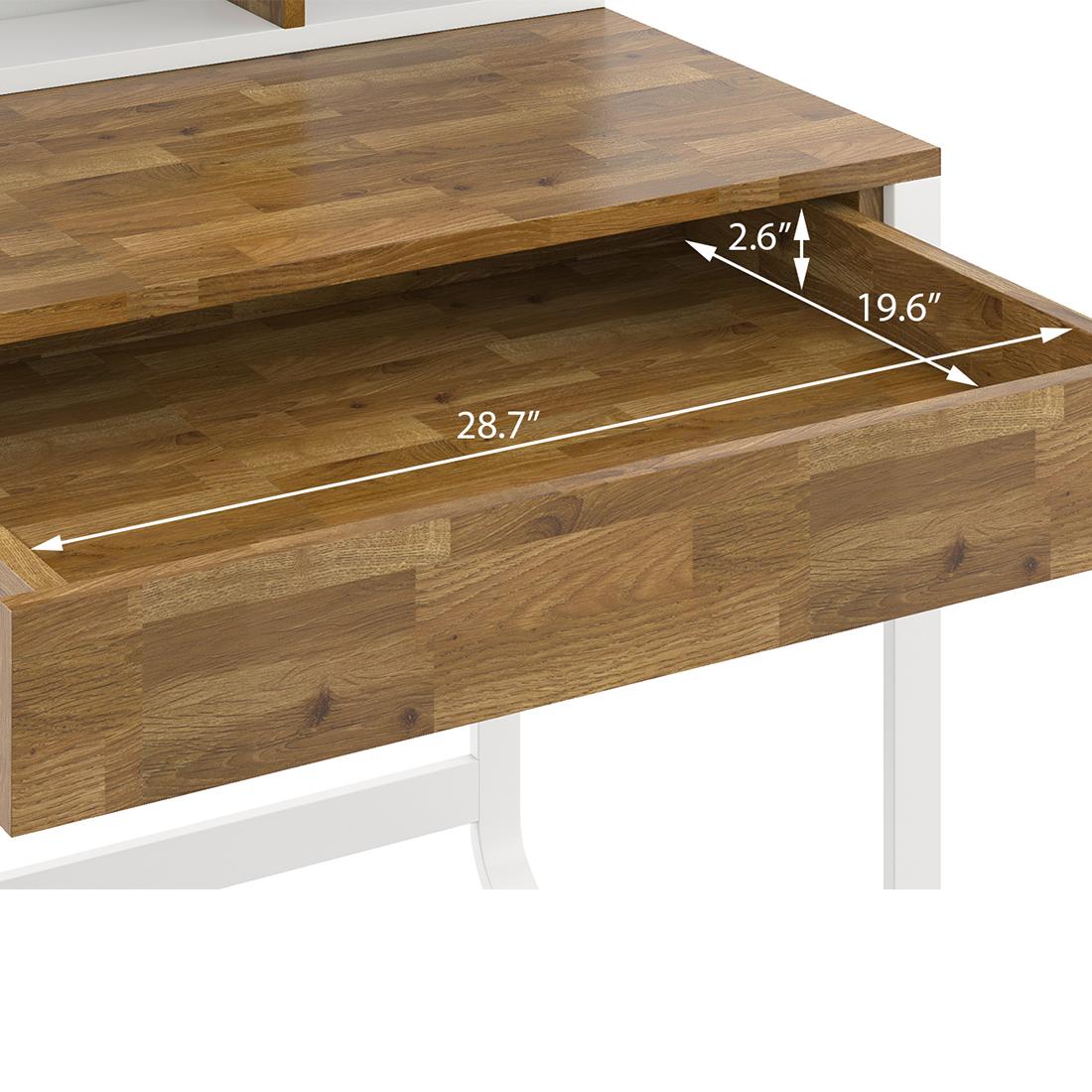 Pinto Engineered Wood Study Table in Two Tone Finish