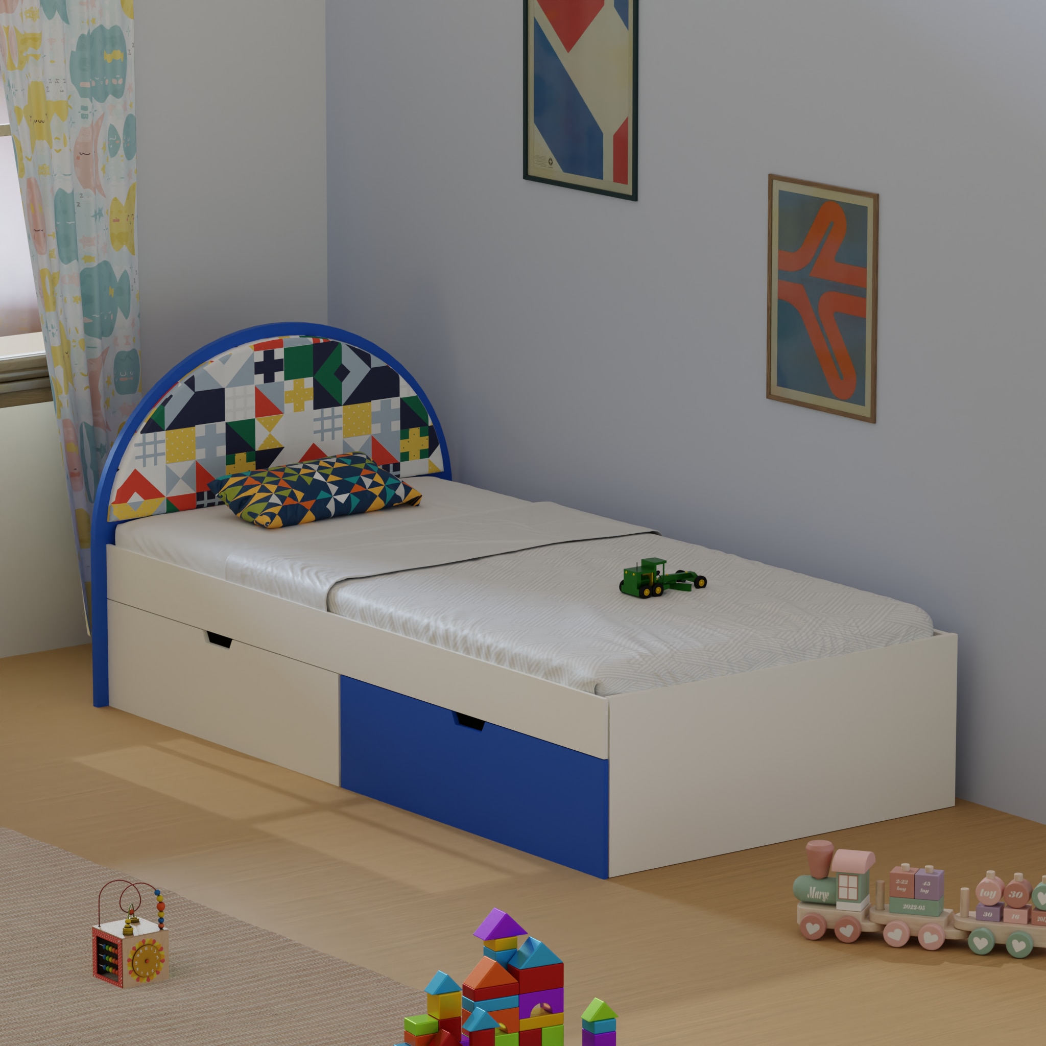 Sweet Slumber Kids Single Bed in Blue