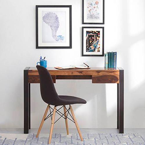 Austen Solid Wood Study Table in Two Tone Finish
